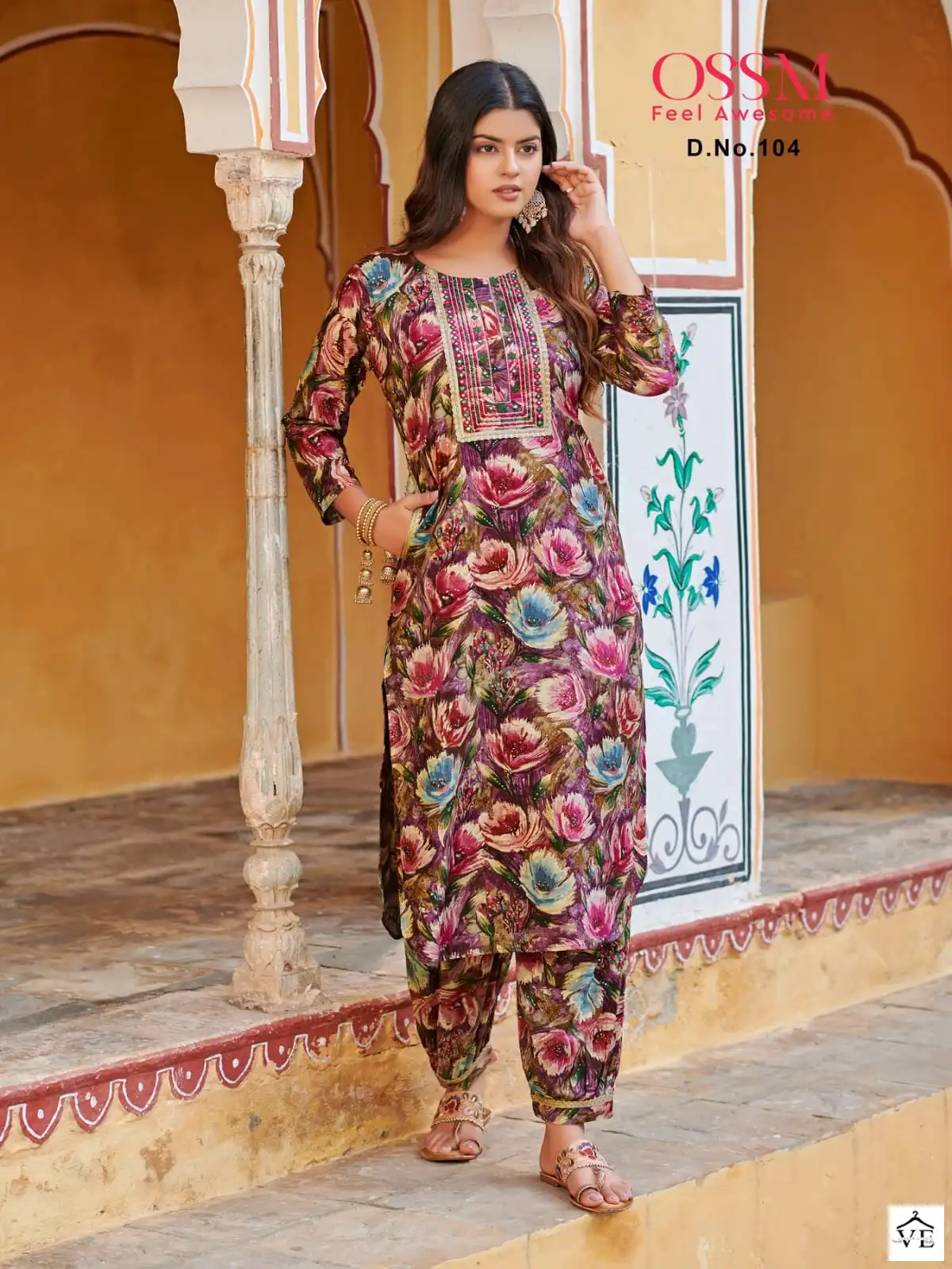 Ossm Maahi Premium Rayon 16K Wholesale Designer Kurti With Pant Catalog — Wholesale Kurtis, MPA wholesale from Surat - Gallery Image 4