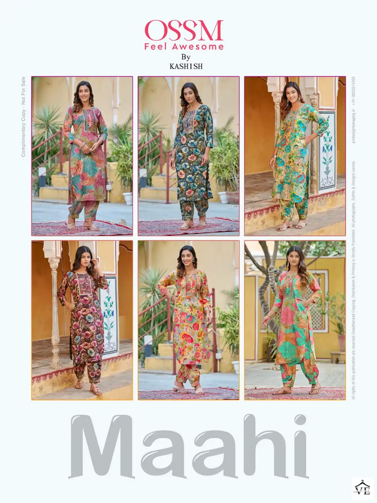Ossm Maahi Premium Rayon 16K Wholesale Designer Kurti With Pant Catalog — Wholesale Kurtis, MPA wholesale from Surat — view 7