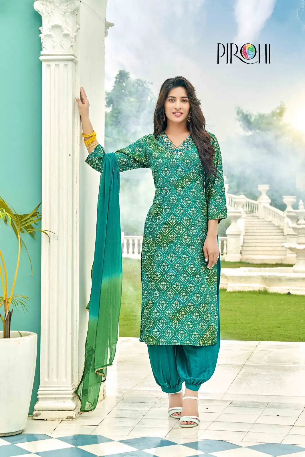 Pirohi Mahek Vol 1 Premium Modal Foil Prin Wholesale Designer Readymade Salwar Suit Catalog — Wholesale Salwar Suits, MPA wholesale from Surat - Gallery Image 2