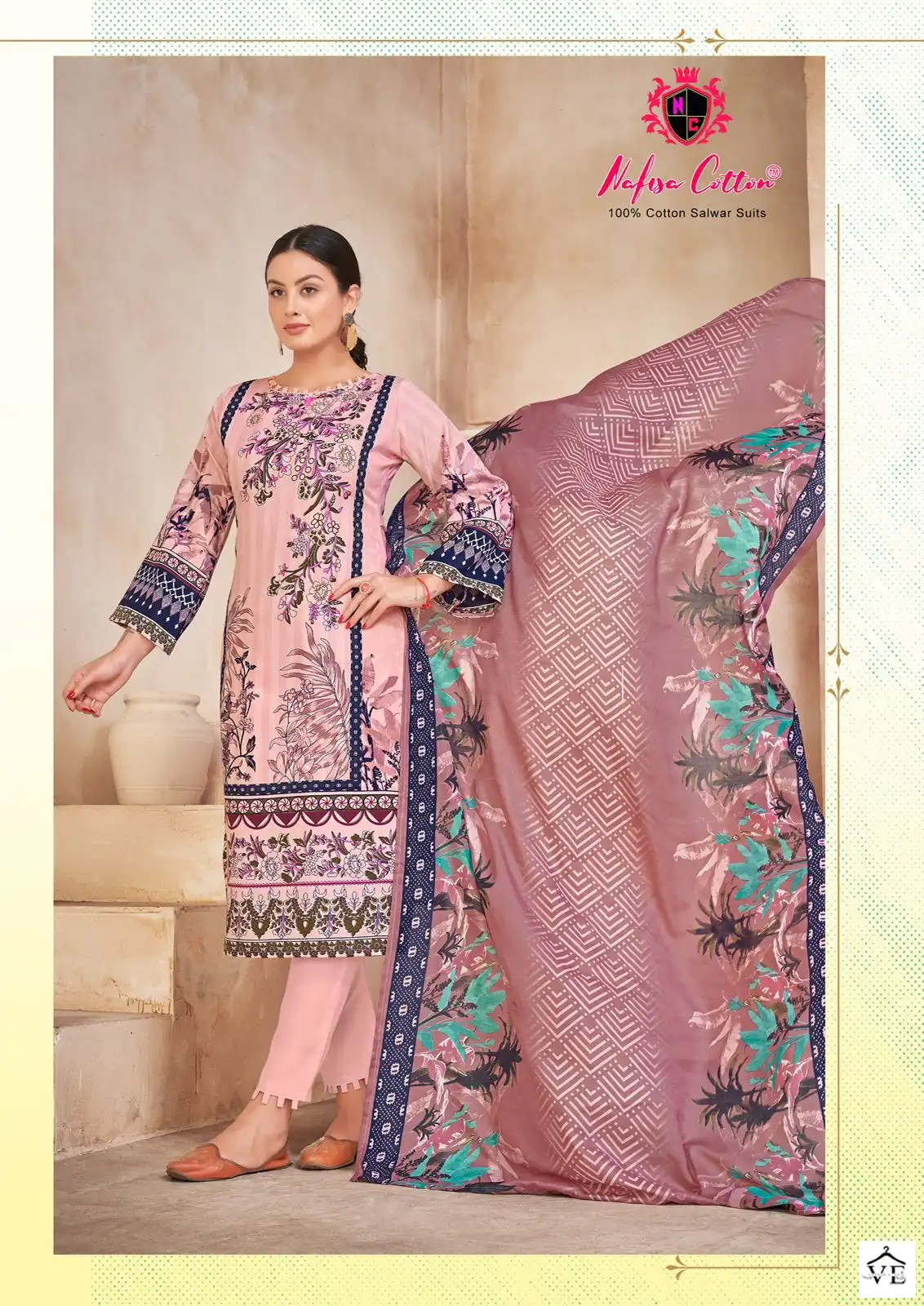 Nafisa Mahera Karachi Suits Cotton Wholesale Pakistani Salwar Suit Catalog — Wholesale Salwar Suits, MPA wholesale from Surat - Gallery Image 3