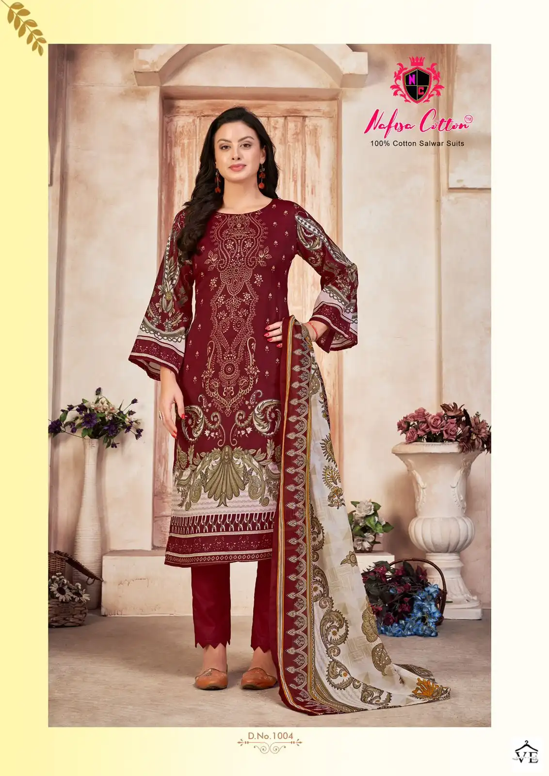 Nafisa Mahera Karachi Suits Cotton Wholesale Pakistani Salwar Suit Catalog — Wholesale Salwar Suits, MPA wholesale from Surat - Gallery Image 4