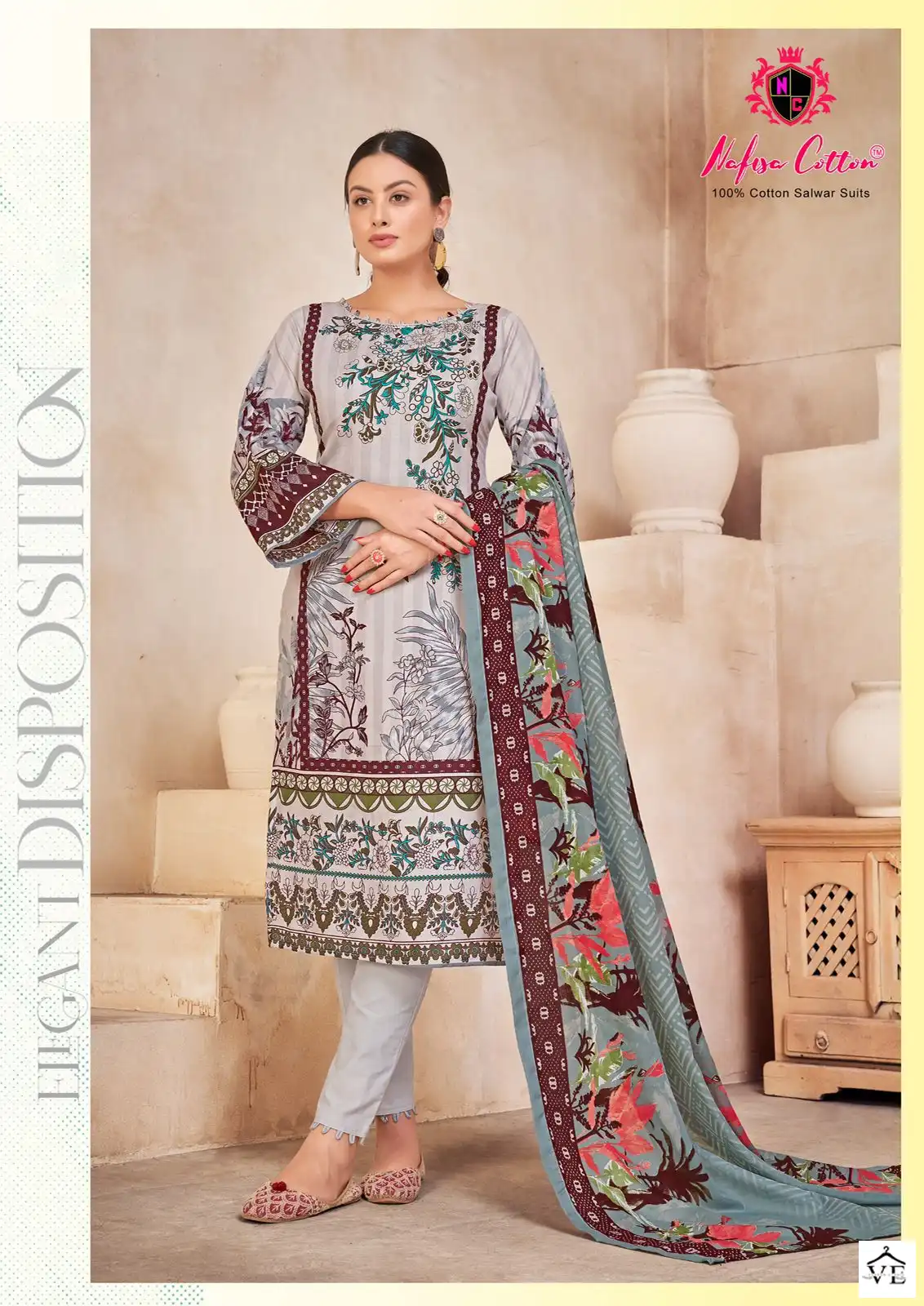 Nafisa Mahera Karachi Suits Cotton Wholesale Pakistani Salwar Suit Catalog — Wholesale Salwar Suits, MPA wholesale from Surat - Gallery Image 5