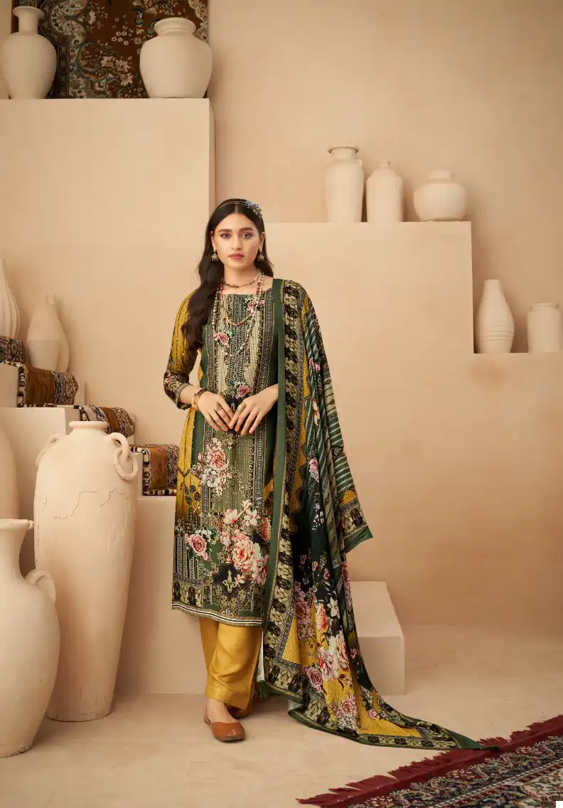 Kesar Mahfuz Pashmina Wholesale Designer Winter Wear Salwar Suit Catalog — Wholesale Salwar Suits, MPA wholesale from Surat - Gallery Image 5
