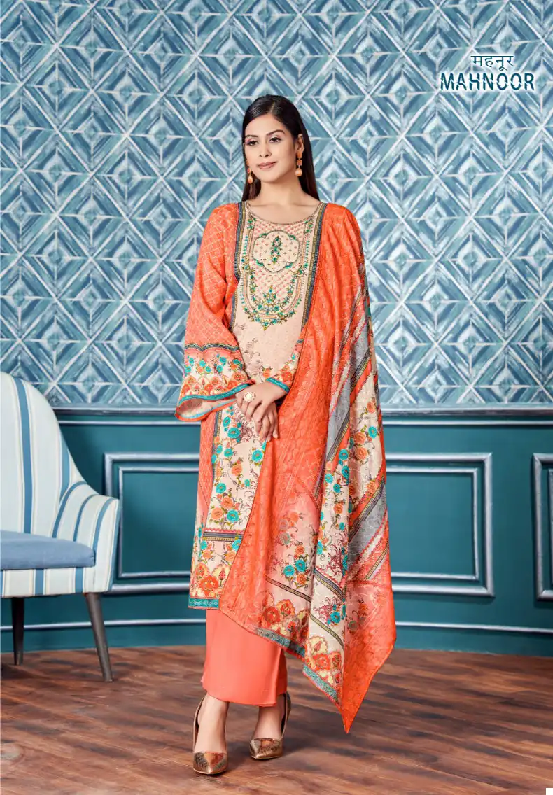Alok Suits Mahnoor Jam Cotton Wholesale Fancy Swarovski Work Salwar Suit Catalog — Wholesale Salwar Suits, Alok Suit wholesale from Surat - Gallery Image 2