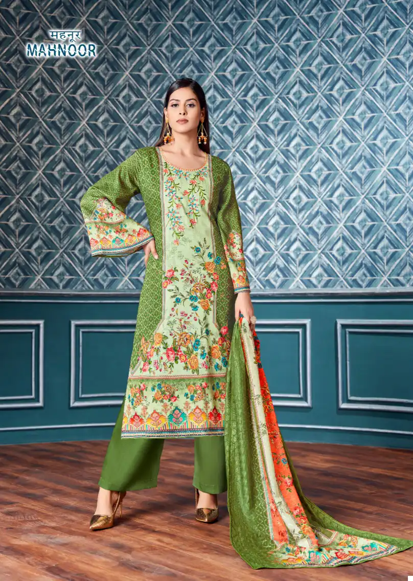 Alok Suits Mahnoor Jam Cotton Wholesale Fancy Swarovski Work Salwar Suit Catalog — Wholesale Salwar Suits, Alok Suit wholesale from Surat - Gallery Image 3