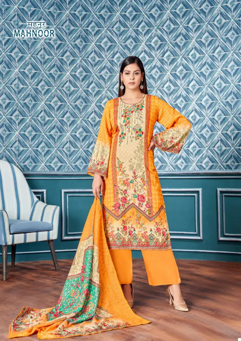 Alok Suits Mahnoor Jam Cotton Wholesale Fancy Swarovski Work Salwar Suit Catalog — Wholesale Salwar Suits, Alok Suit wholesale from Surat - Gallery Image 4