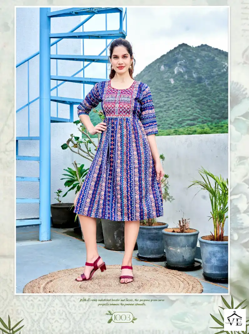 Viyaa Maira Vol 5 Pure Rayon Wholesale Kurtis Catalog — Wholesale Kurtis, MPA wholesale from Surat - Gallery Image 2