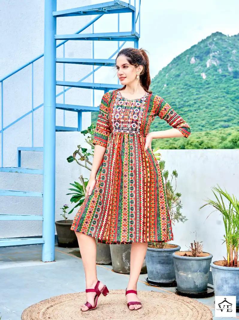 Viyaa Maira Vol 5 Pure Rayon Wholesale Kurtis Catalog — Wholesale Kurtis, MPA wholesale from Surat - Gallery Image 3