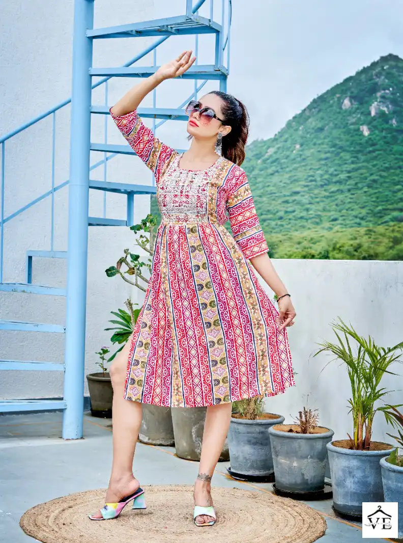 Viyaa Maira Vol 5 Pure Rayon Wholesale Kurtis Catalog — Wholesale Kurtis, MPA wholesale from Surat - Gallery Image 4