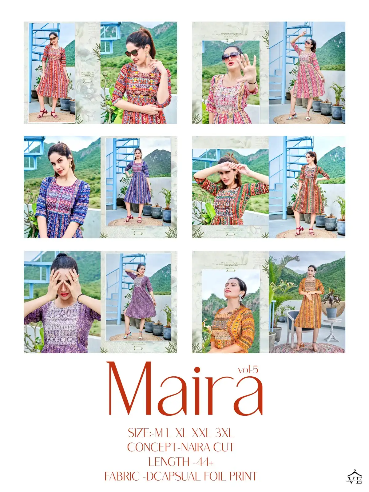 Viyaa Maira Vol 5 Pure Rayon Wholesale Kurtis Catalog — Wholesale Kurtis, MPA wholesale from Surat — view 7