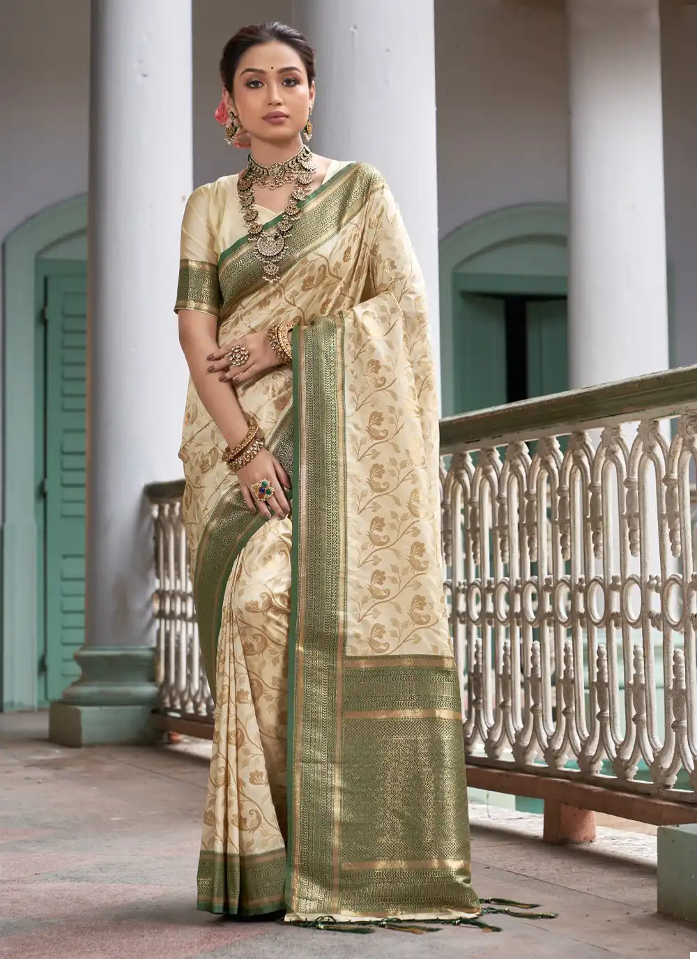 Sangam Man Mohini Banarasi Silk Wholesale Saree Catalog — Wholesale Sarees, MPA wholesale from Surat - Gallery Image 5