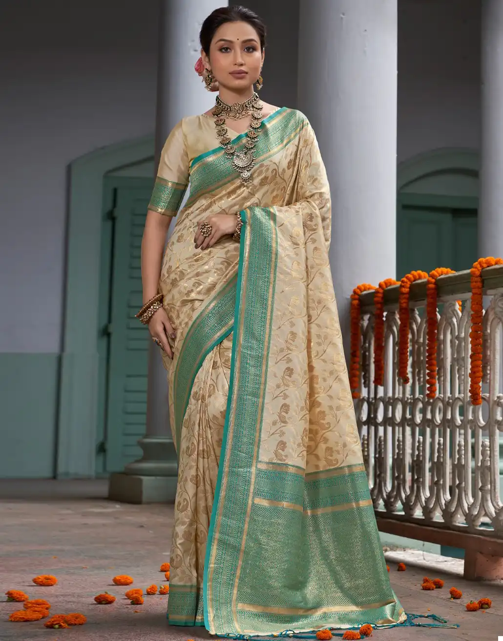 Sangam Man Mohini Banarasi Silk Wholesale Saree Catalog — Wholesale Sarees, MPA wholesale from Surat — view 1
