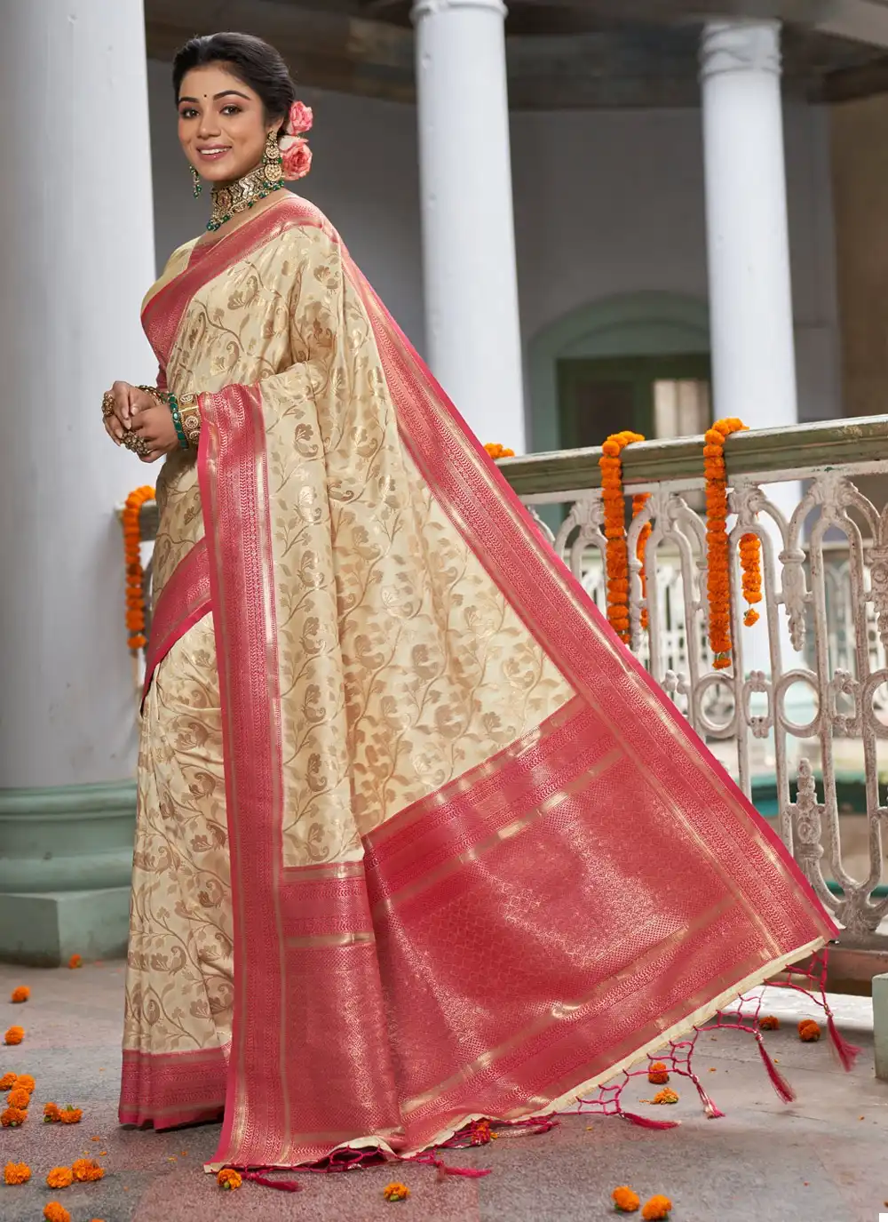 Sangam Man Mohini Banarasi Silk Wholesale Saree Catalog — Wholesale Sarees, MPA wholesale from Surat - Gallery Image 2