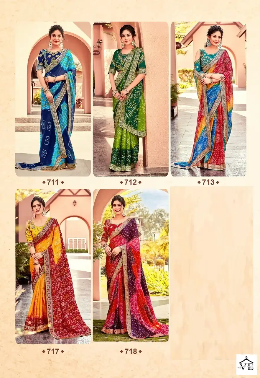 Stylewell Mangalam Vol 2 Bandhej Wholesale Designer Sarees — Wholesale Salwar Suits, MPA wholesale from Surat — view 12