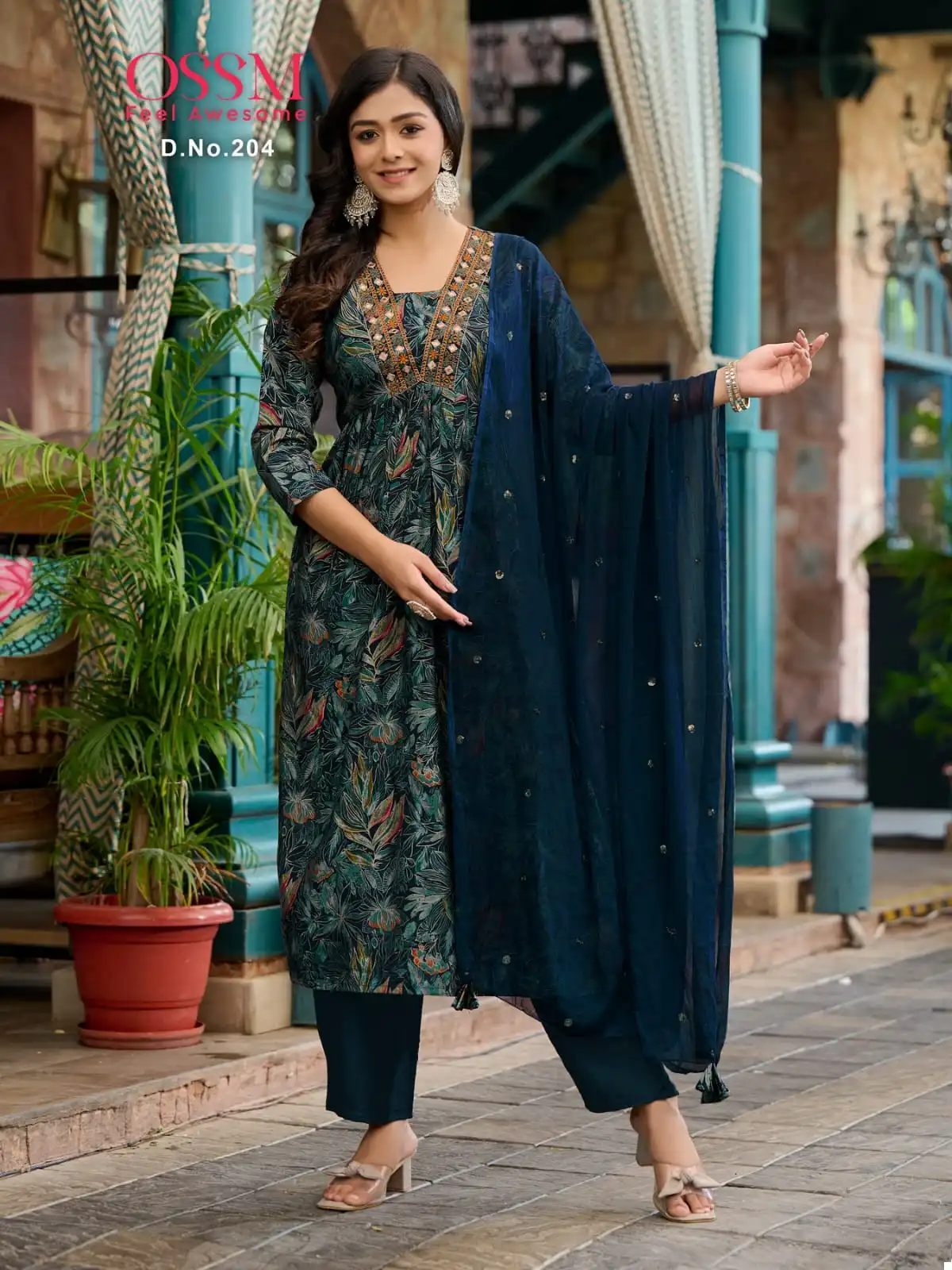 Ossm Mantra Vol 02 Premium Chanderi Modal Wholesale Readymade Suits Catalog - 6 Pcs Set — Wholesale Salwar Suits, MPA wholesale from Surat - Gallery Image 4
