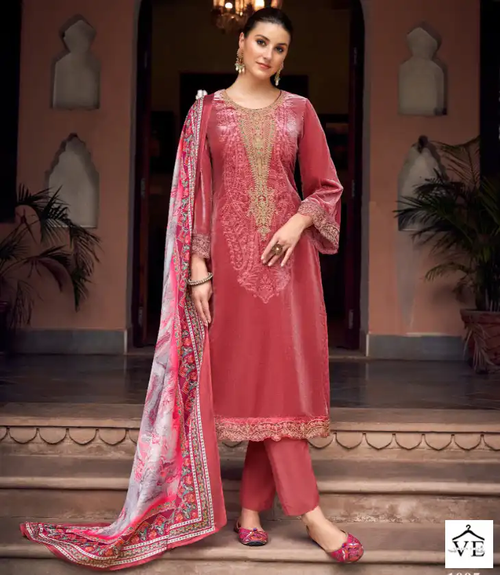 Z.S.M Marble Velvet Viscose Velvet Wholesale Designer Winter Wear Salwar Suit Catalog — Wholesale Salwar Suits, MPA wholesale from Surat — view 1