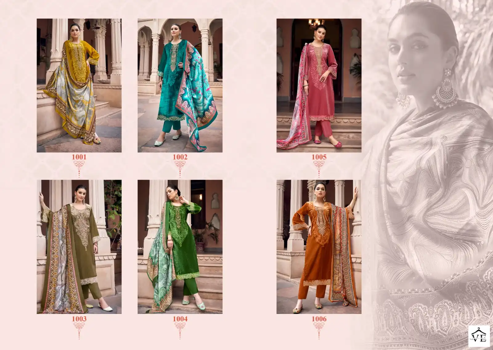 Z.S.M Marble Velvet Viscose Velvet Wholesale Designer Winter Wear Salwar Suit Catalog — Wholesale Salwar Suits, MPA wholesale from Surat — view 7