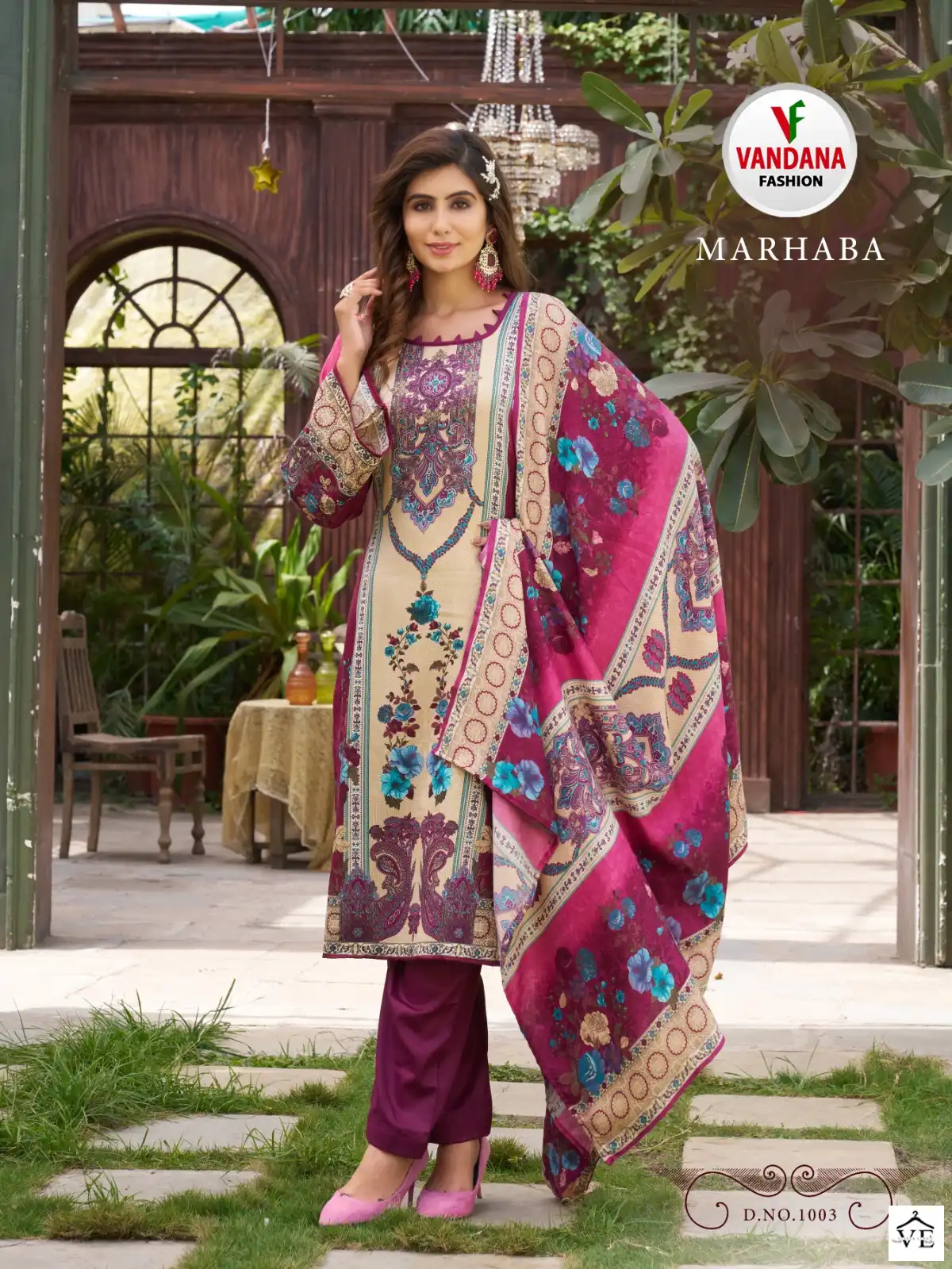 Vandana Marhaba Pashmina Wholesale Winter Wear Salwar Suit Catalog — Wholesale Salwar Suits, MPA wholesale from Surat - Gallery Image 3