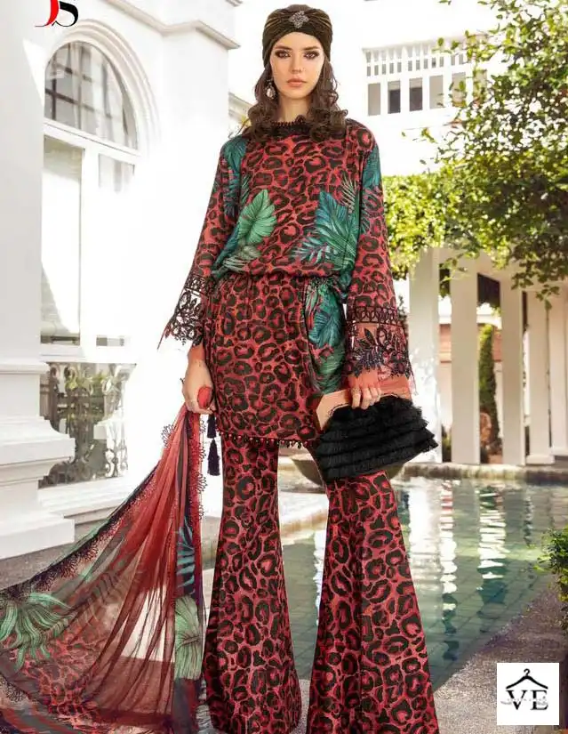 Deepsy Suits Maria B M Print Vol 5 Cotton Wholesale Fancy Embroidery Pakistani Salwar Suit Catalog — Wholesale Salwar Suits, MPA wholesale from Surat — view 5