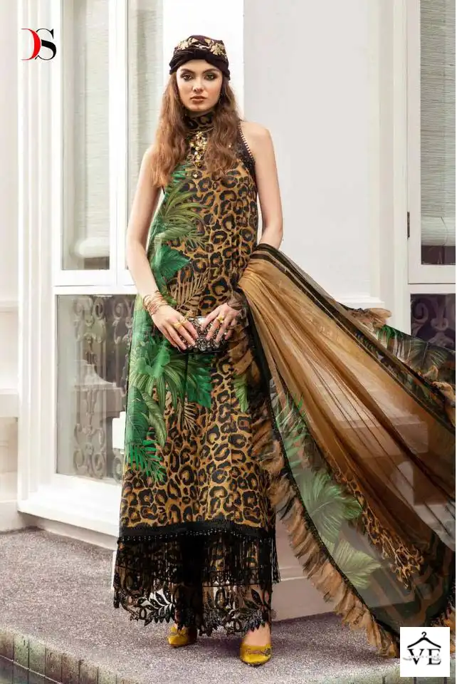 Deepsy Suits Maria B M Print Vol 5 Cotton Wholesale Fancy Embroidery Pakistani Salwar Suit Catalog — Wholesale Salwar Suits, MPA wholesale from Surat — view 6