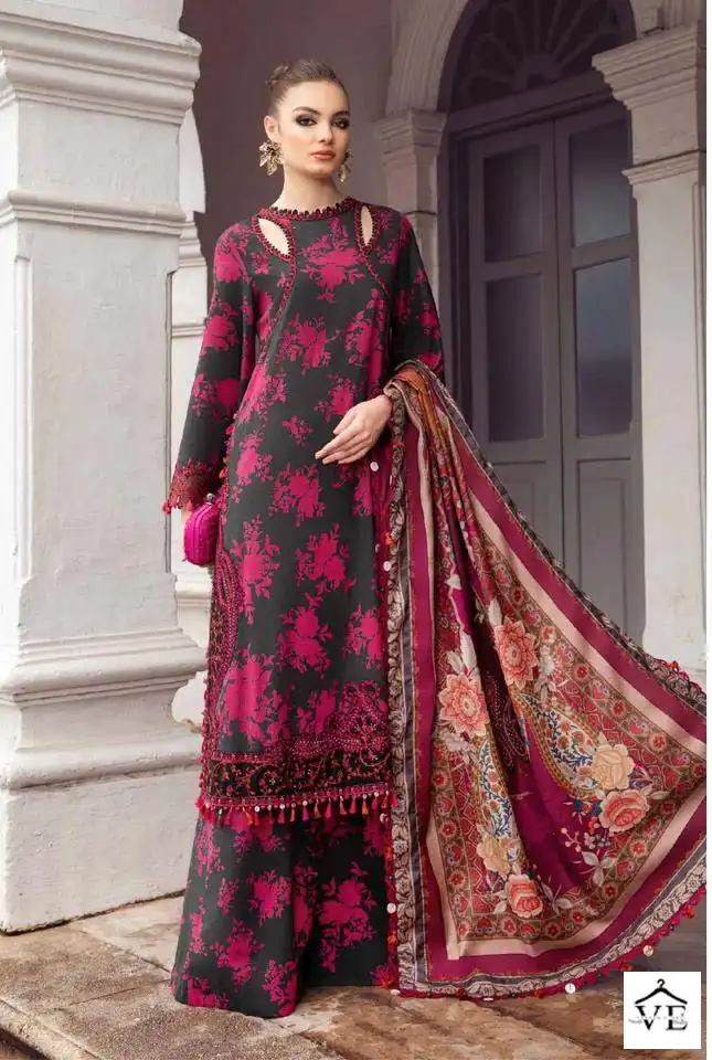 Deepsy Suits Maria B M Print Vol 5 Cotton Wholesale Fancy Embroidery Pakistani Salwar Suit Catalog — Wholesale Salwar Suits, MPA wholesale from Surat — view 8