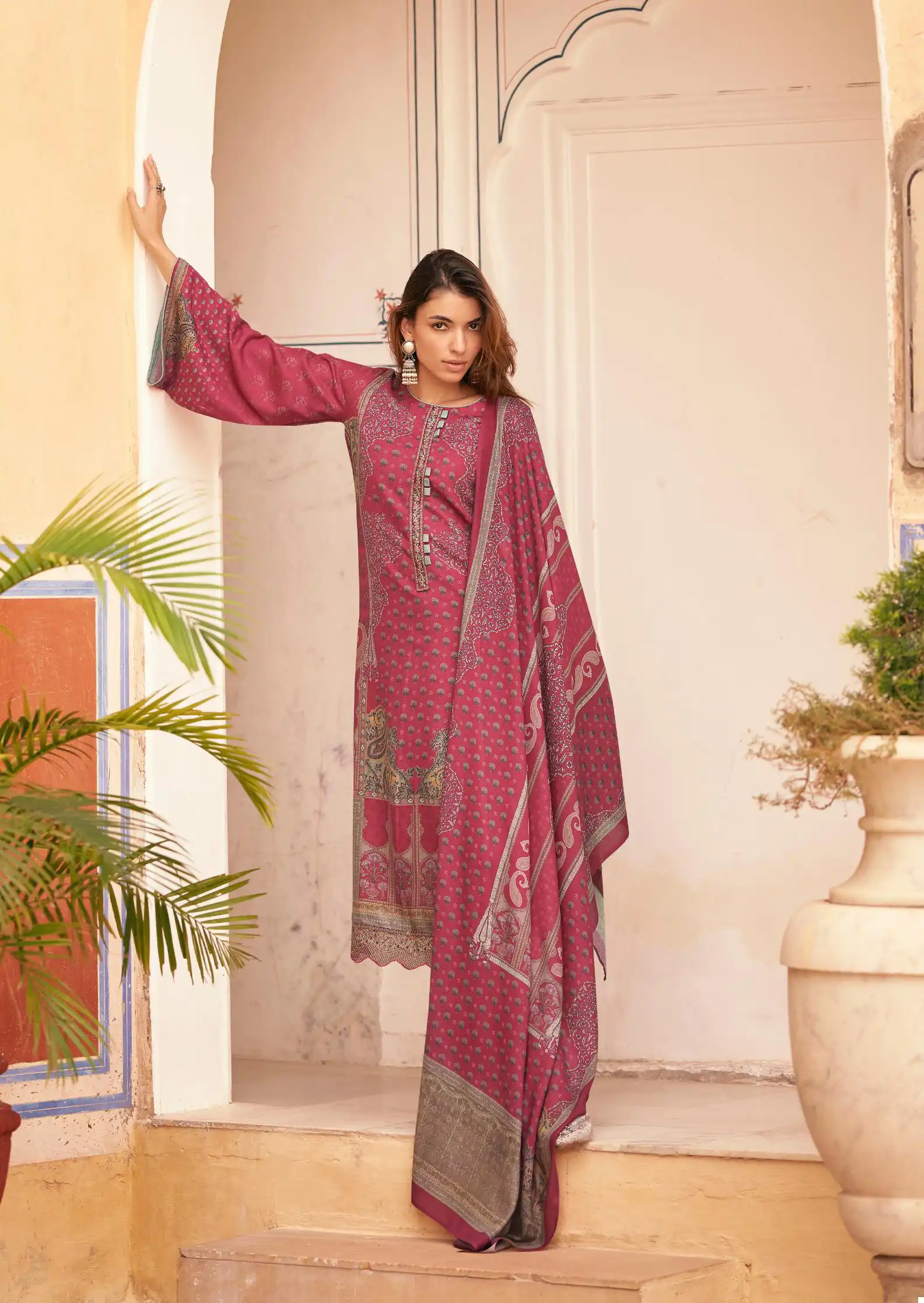 Mumtaz Arts Mashallah Pashmina Wholesale Embroidery Designer Winter Wear Salwar Suit Catalog — Wholesale Salwar Suits, MPA wholesale from Surat - Gallery Image 2