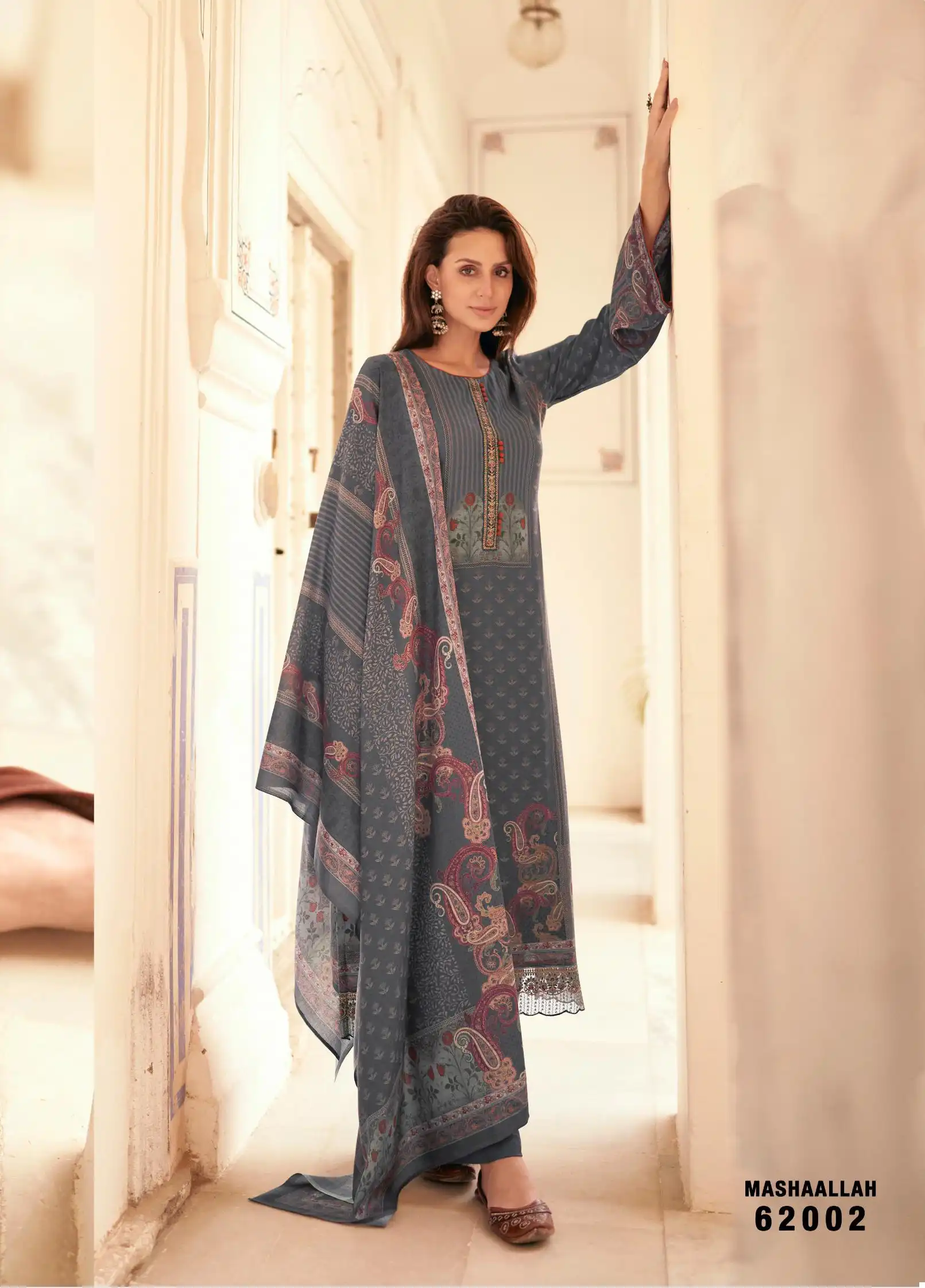 Mumtaz Arts Mashallah Pashmina Wholesale Embroidery Designer Winter Wear Salwar Suit Catalog — Wholesale Salwar Suits, MPA wholesale from Surat - Gallery Image 3