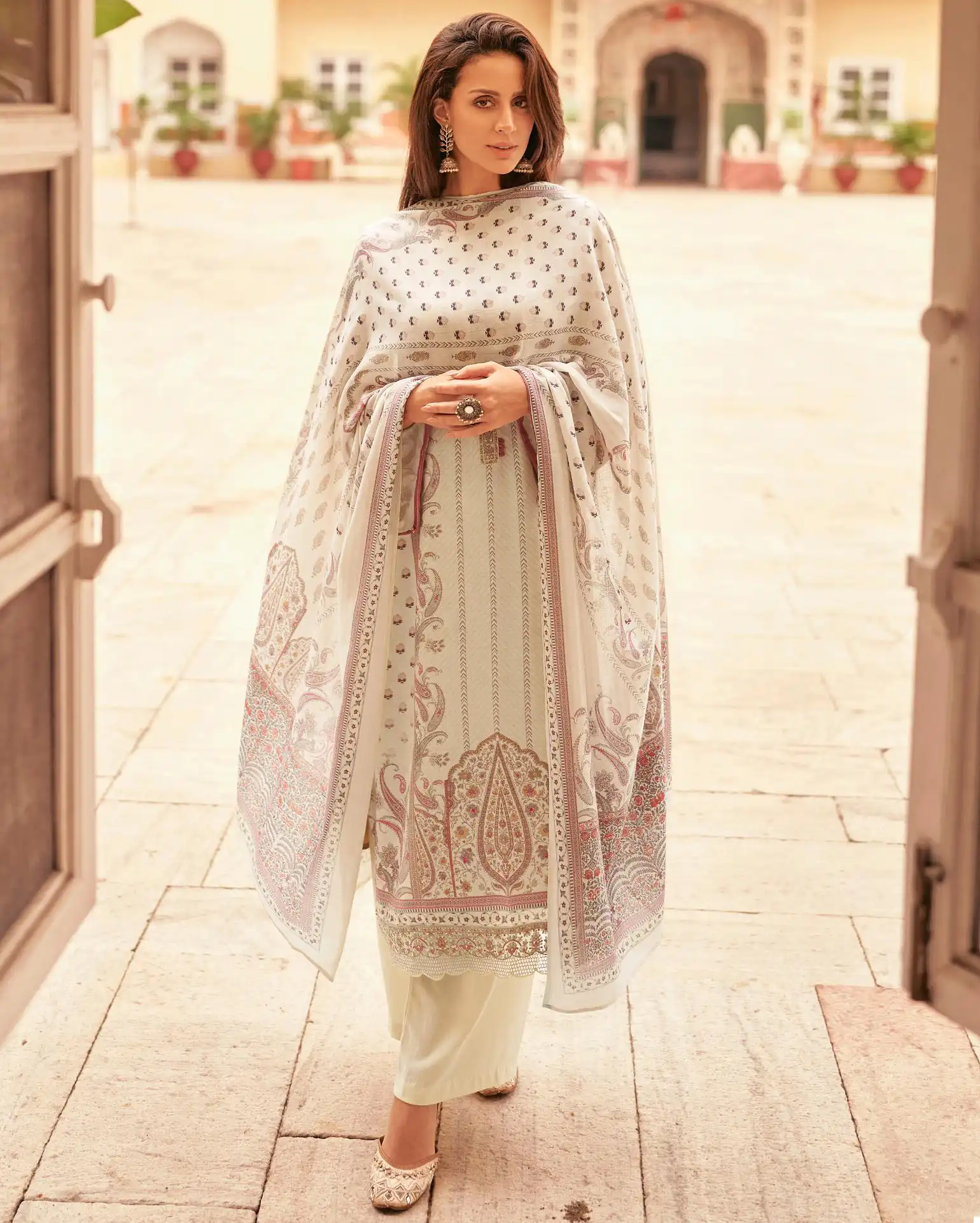 Mumtaz Arts Mashallah Pashmina Wholesale Embroidery Designer Winter Wear Salwar Suit Catalog — Wholesale Salwar Suits, MPA wholesale from Surat — view 1