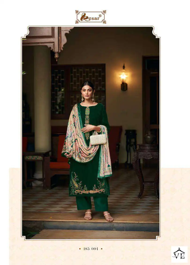 Kesar Meenakari Velvet Wholesale Designer Winter Wear Salwar Suit Catalog — Wholesale Salwar Suits, MPA wholesale from Surat - Gallery Image 2
