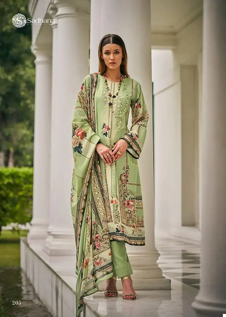 Sadhana Fashion Mehtaab Vol 5 Viscose Pashmina Wholesale Designer Winter Wear Salwar Suit Catalog — Wholesale Salwar Suits, MPA wholesale from Surat - Gallery Image 6