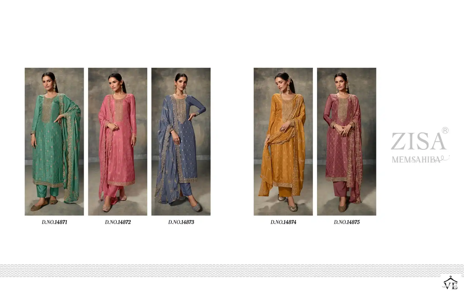 Zisa Memsahiba Viscose Wholesale Designer Salwar Suit Catalog — Wholesale Salwar Suits, MPA wholesale from Surat — view 6