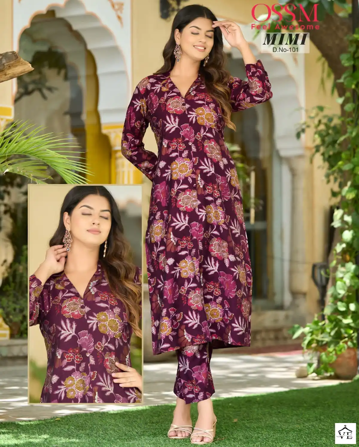 Ossm Mimi Premium Modal Chanderi Print Wholesale Designer Kurti With Pant Catalog — Wholesale Kurtis, MPA wholesale from Surat — view 1