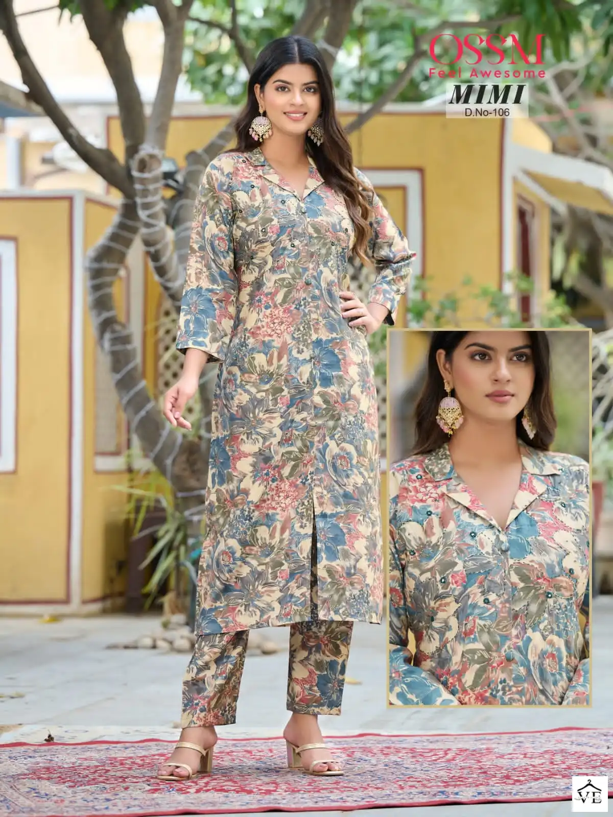 Ossm Mimi Premium Modal Chanderi Print Wholesale Designer Kurti With Pant Catalog — Wholesale Kurtis, MPA wholesale from Surat - Gallery Image 6