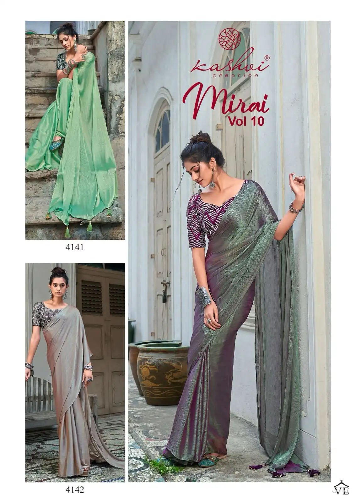 Kashvi Creation Mirai 10 Soft Silk Wholesale Fancy Sarees Catalog — Wholesale Sarees, Kashvi Creation wholesale from Surat - Gallery Image 5