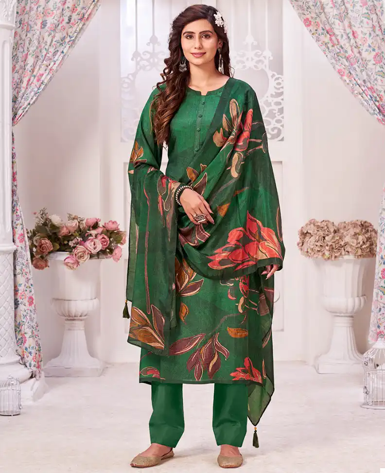 Kaavish Miraki Muslin Silk Wholesale Salwar Suit Catalog — Wholesale Salwar Suits, MPA wholesale from Surat — view 1