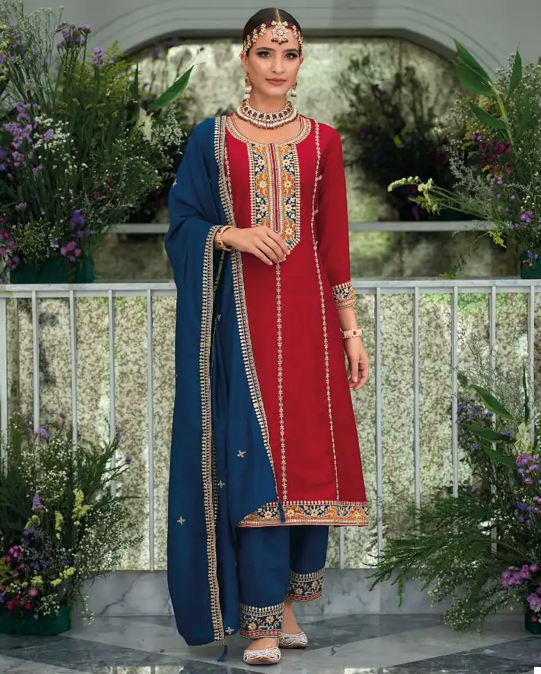 Zaveri Mirha Mirha Wholesale Readymade Suits Catalog - 4 Pcs Set — Wholesale Salwar Suits, MPA wholesale from Surat — view 1