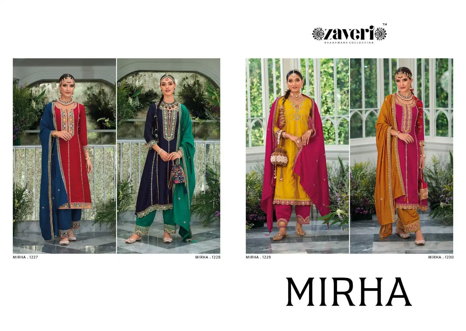 Zaveri Mirha Mirha Wholesale Readymade Suits Catalog - 4 Pcs Set — Wholesale Salwar Suits, MPA wholesale from Surat — view 5