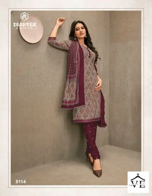 Deeptex Miss India Vol 81 Cotton Wholesale Salwar Suit Catalog - Image 7