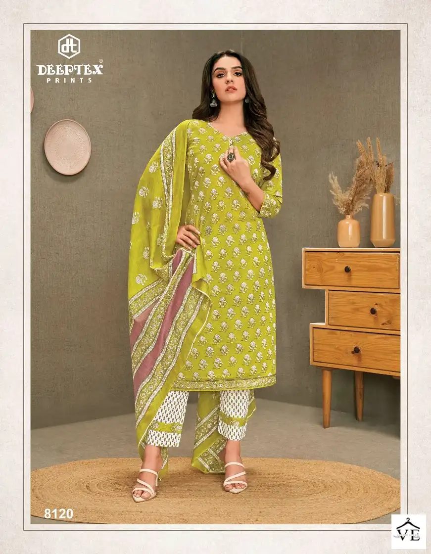 Deeptex Miss India Vol 81 Cotton Wholesale Salwar Suit Catalog - Image 9