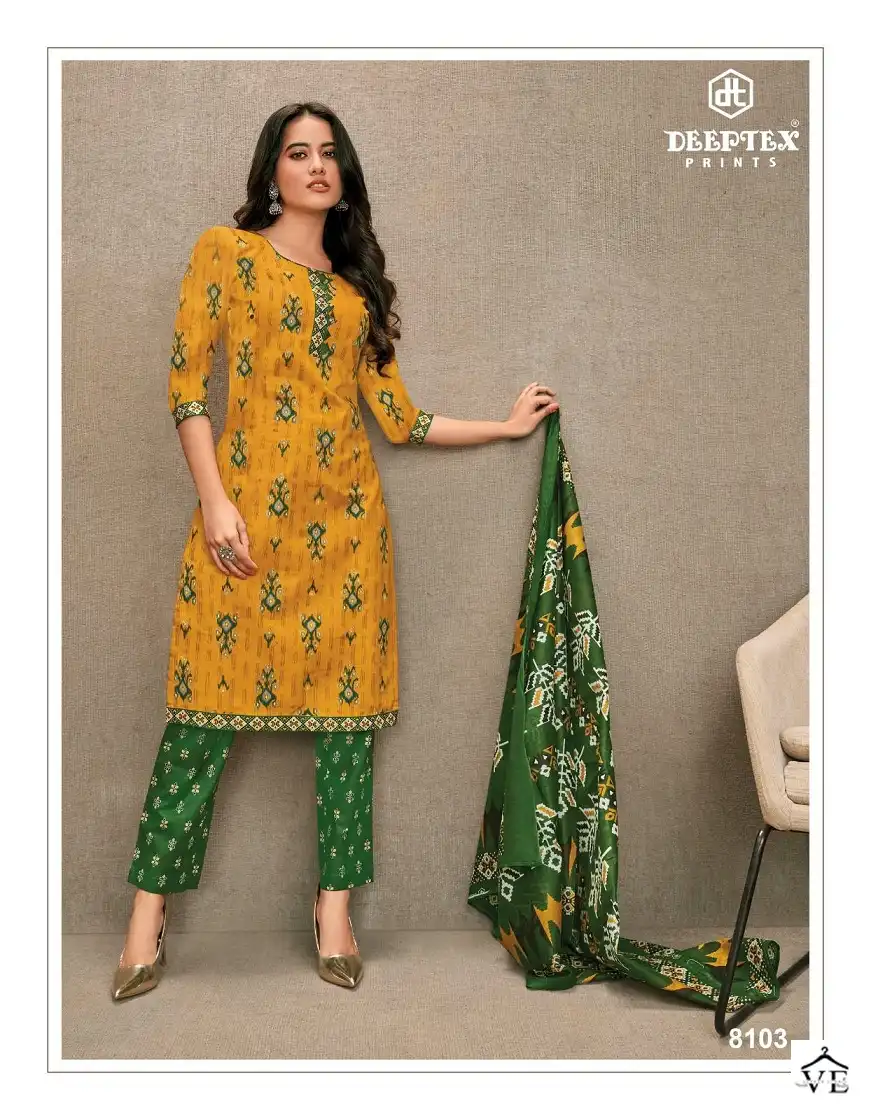 Deeptex Miss India Vol 81 Cotton Wholesale Salwar Suit Catalog - Image 12