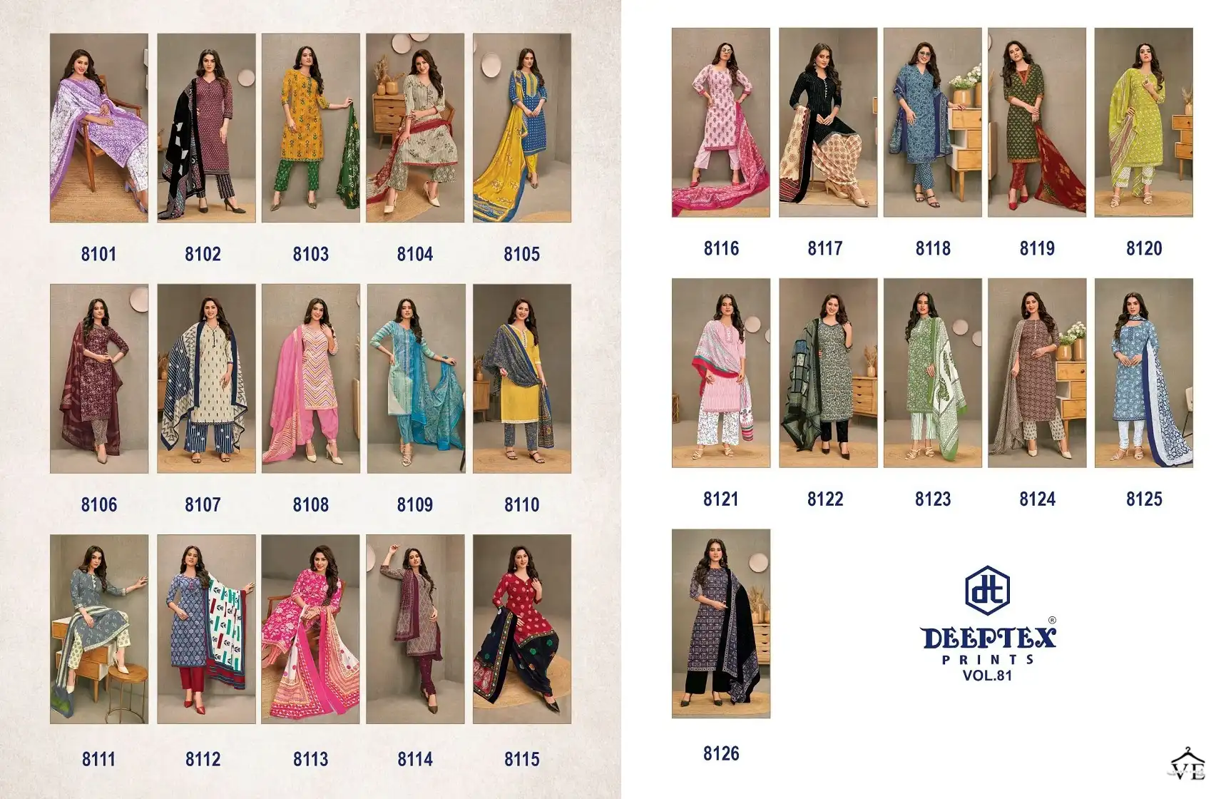 Deeptex Miss India Vol 81 Cotton Wholesale Salwar Suit Catalog - Image 14