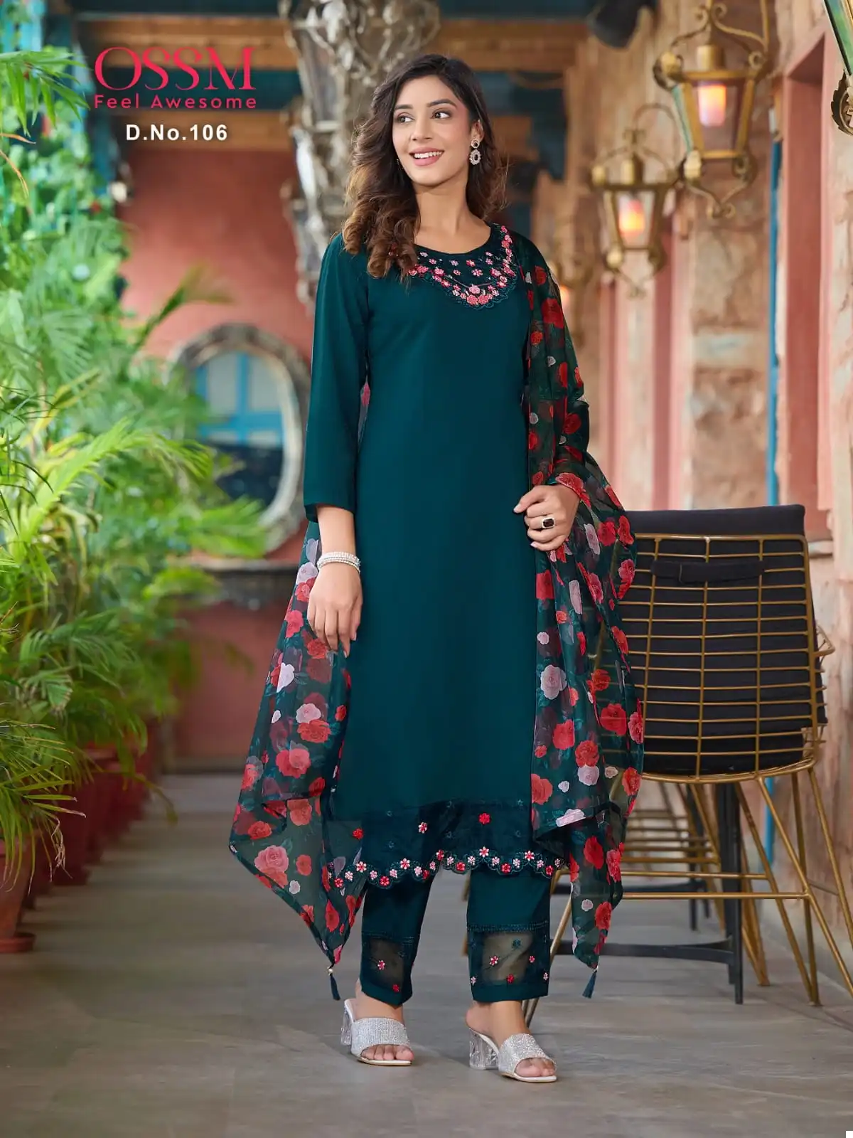 Ossm Mohey Viscose Roman Silk Wholesale Designer Readymade Salwar Suit Catalog — Wholesale Salwar Suits, MPA wholesale from Surat - Gallery Image 2