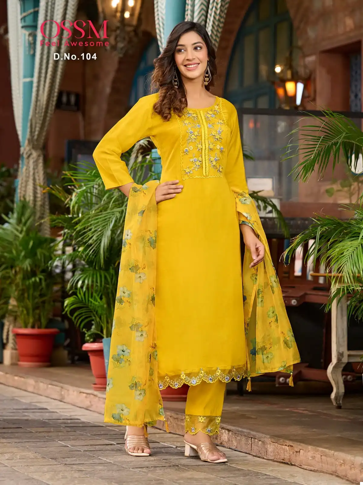 Ossm Mohey Viscose Roman Silk Wholesale Designer Readymade Salwar Suit Catalog — Wholesale Salwar Suits, MPA wholesale from Surat - Gallery Image 3