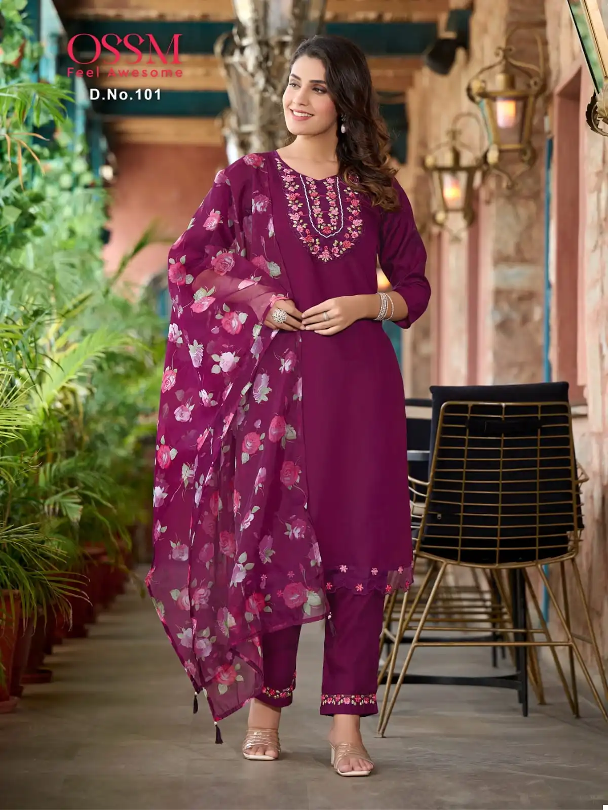 Ossm Mohey Viscose Roman Silk Wholesale Designer Readymade Salwar Suit Catalog — Wholesale Salwar Suits, MPA wholesale from Surat - Gallery Image 6