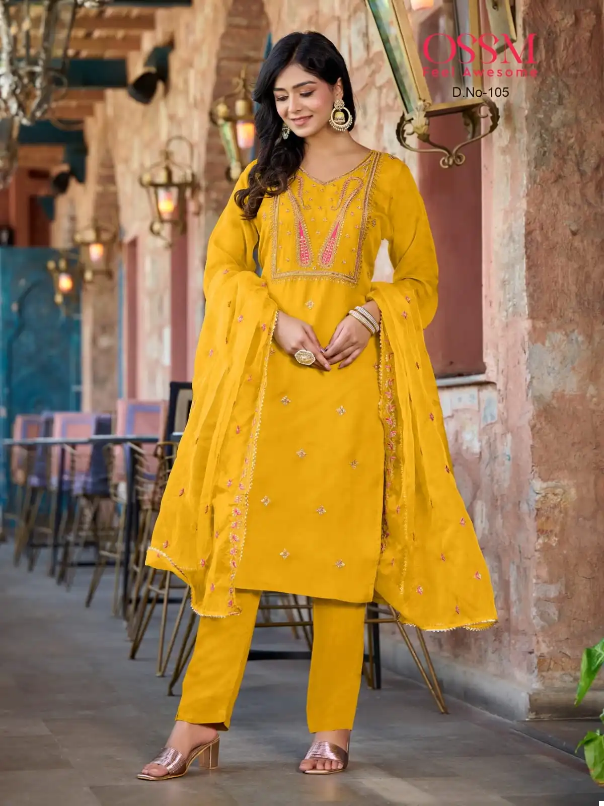 Ossm Mora Viscos Premium Organza Wholesale Readymade Suits Catalog — Wholesale Salwar Suits, MPA wholesale from Surat - Gallery Image 6