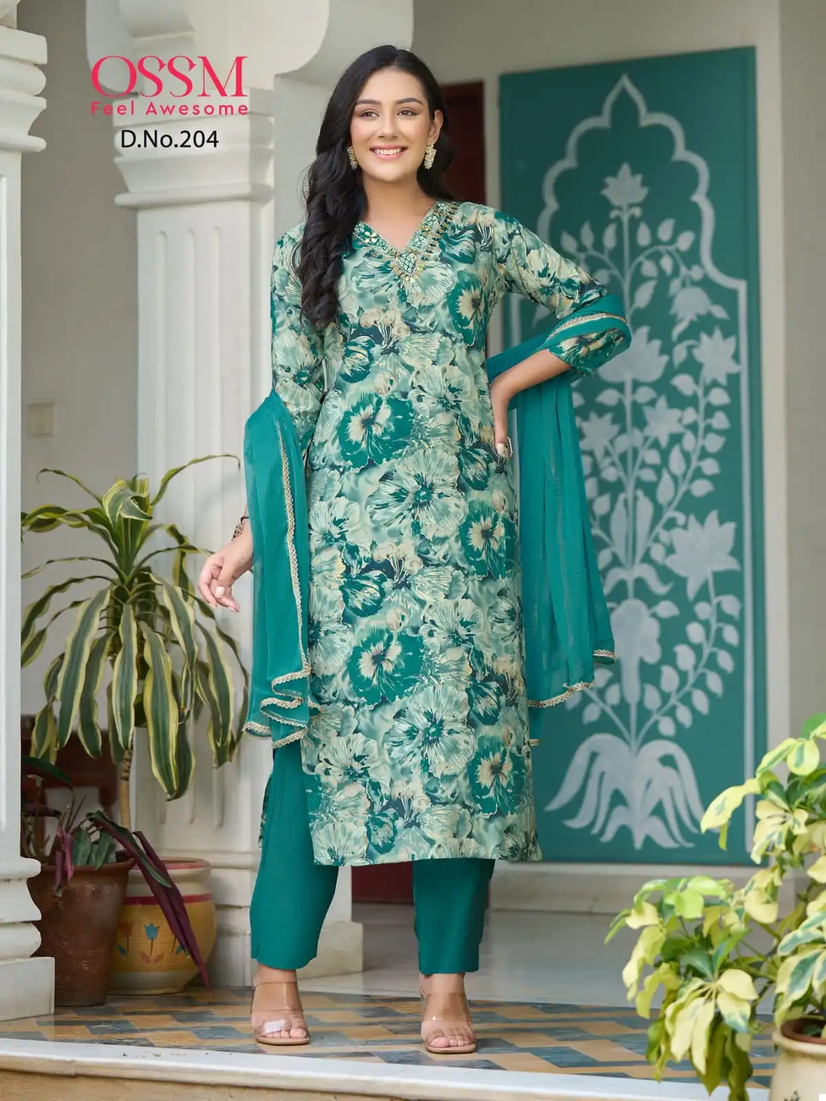 Ossm Muskan Vol 02 Premium Chanderi Modal Wholesale Designer Readymade Salwar Suit Catalog — Wholesale Salwar Suits, MPA wholesale from Surat - Gallery Image 2