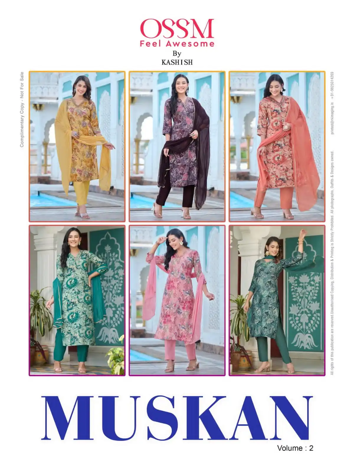 Ossm Muskan Vol 02 Premium Chanderi Modal Wholesale Designer Readymade Salwar Suit Catalog — Wholesale Salwar Suits, MPA wholesale from Surat — view 7