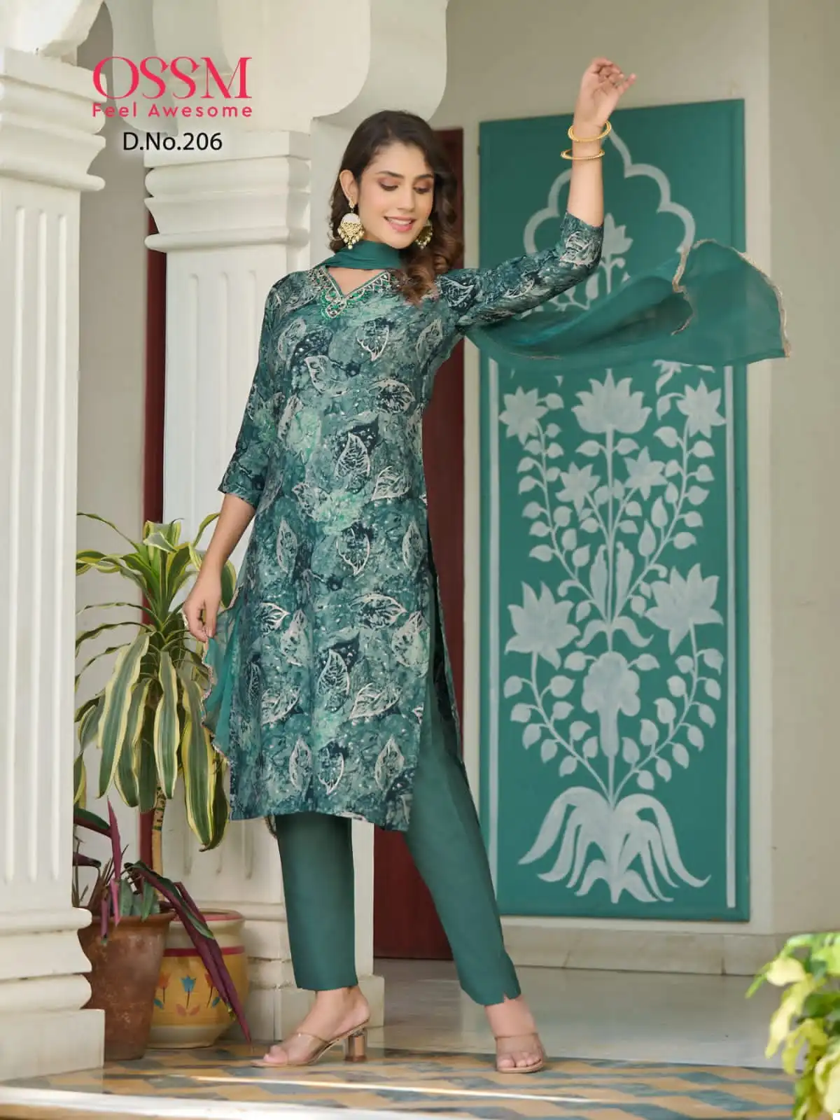 Ossm Muskan Vol 02 Premium Chanderi Modal Wholesale Designer Readymade Salwar Suit Catalog — Wholesale Salwar Suits, MPA wholesale from Surat - Gallery Image 6