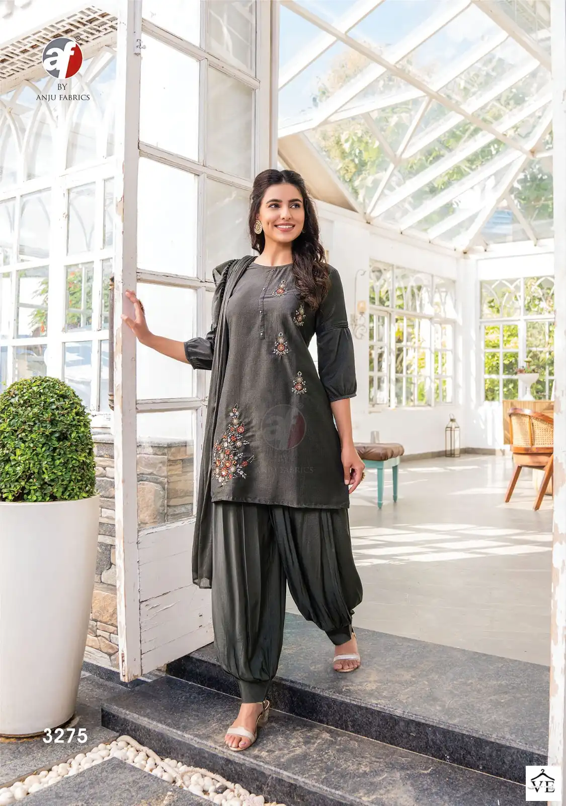 Anju Fabrics Mannat Bamber Silk Wholesale Readymade Suits Catalog — Wholesale Salwar Suits, MPA wholesale from Surat - Gallery Image 5