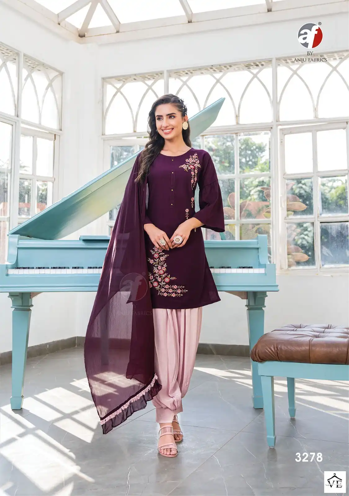 Anju Fabrics Mannat Bamber Silk Wholesale Readymade Suits Catalog — Wholesale Salwar Suits, MPA wholesale from Surat - Gallery Image 8
